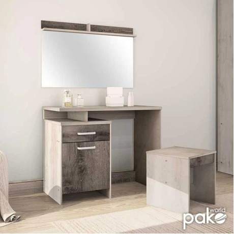 Dressing table with mirror Olympus pakoworld in castillo-toro colour