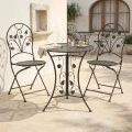 Garden dining set 3pcs Abriel pakoworld anthracite antique metal