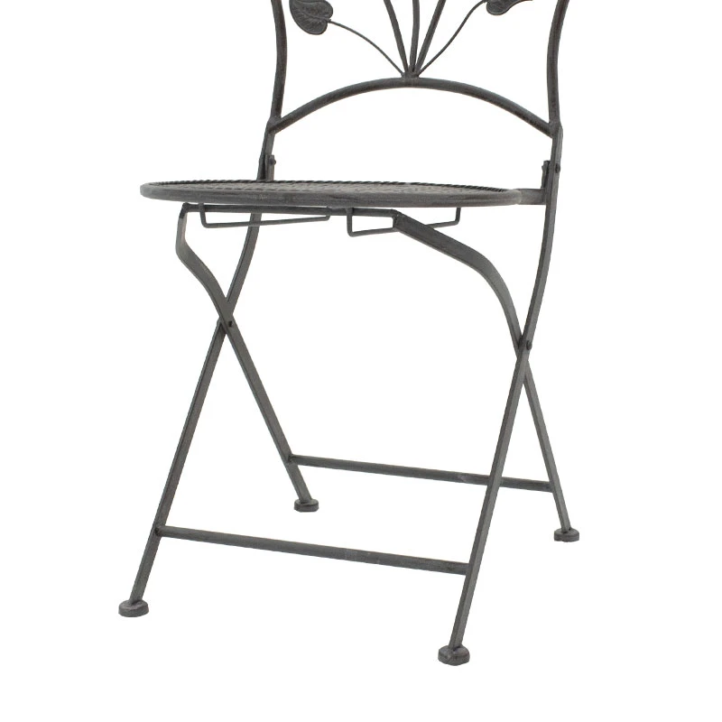 Garden dining set 3pcs Abriel pakoworld anthracite antique metal