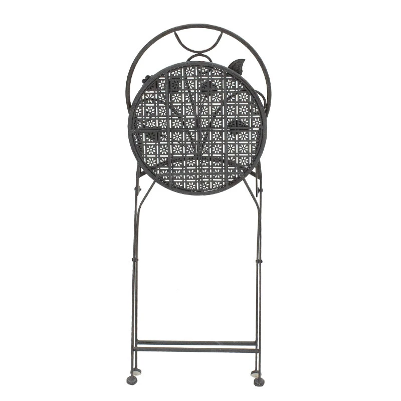Garden dining set 3pcs Abriel pakoworld anthracite antique metal