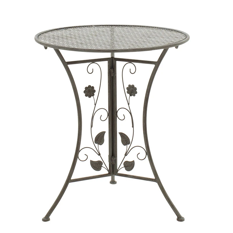 Garden dining set 3pcs Abriel pakoworld anthracite antique metal