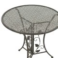 Garden dining set 3pcs Abriel pakoworld anthracite antique metal