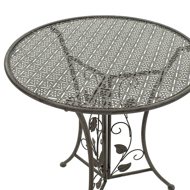 Garden dining set 3pcs Abriel pakoworld anthracite antique metal