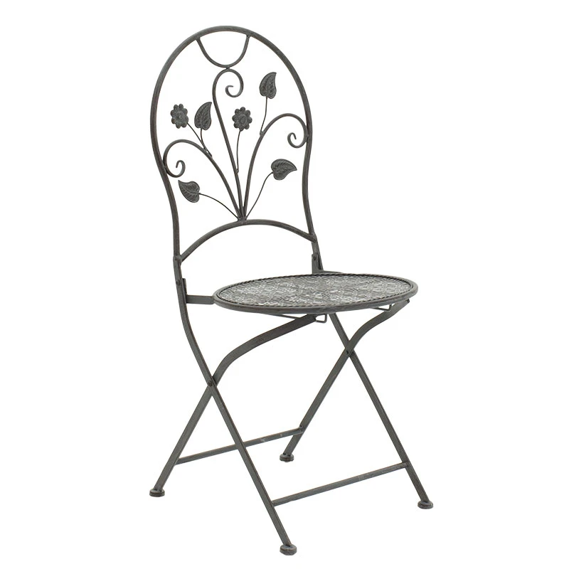 Garden dining set 3pcs Abriel pakoworld anthracite antique metal