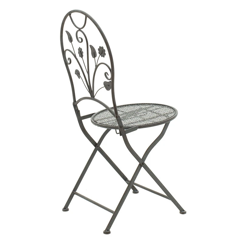 Garden dining set 3pcs Abriel pakoworld anthracite antique metal
