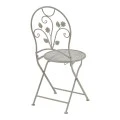Dining set 3pcs Abriel pakoworld grey antique metal