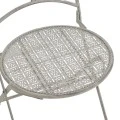 Dining set 3pcs Abriel pakoworld grey antique metal
