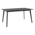Dining set Benson - Orlean pakoworld 7pcs 150x90x75cm in rustic grey - γκρι  fabric
