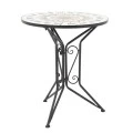Mosaic pakoworld garden dining set set 3pcs metal black