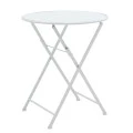 Garden dining set 3pcs Walen pakoworld white metal