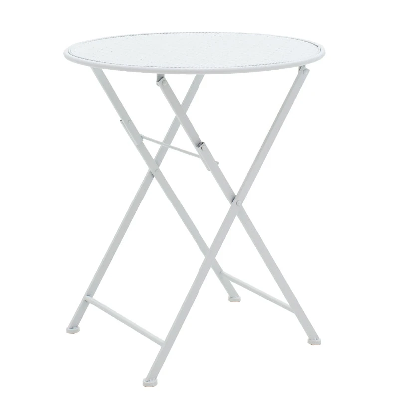 Garden dining set 3pcs Walen pakoworld white metal