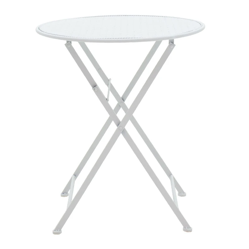 Garden dining set 3pcs Walen pakoworld white metal
