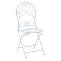 Garden dining set 3pcs Walen pakoworld white metal