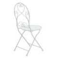 Garden dining set 3pcs Walen pakoworld white metal