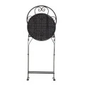 Garden dining set 3pcs Walen pakoworld black metal