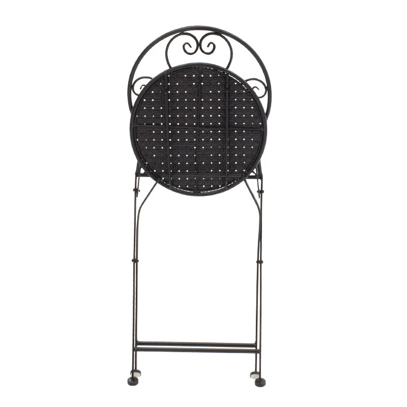 Garden dining set 3pcs Walen pakoworld black metal