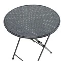 Garden dining set 3pcs Walen pakoworld black metal