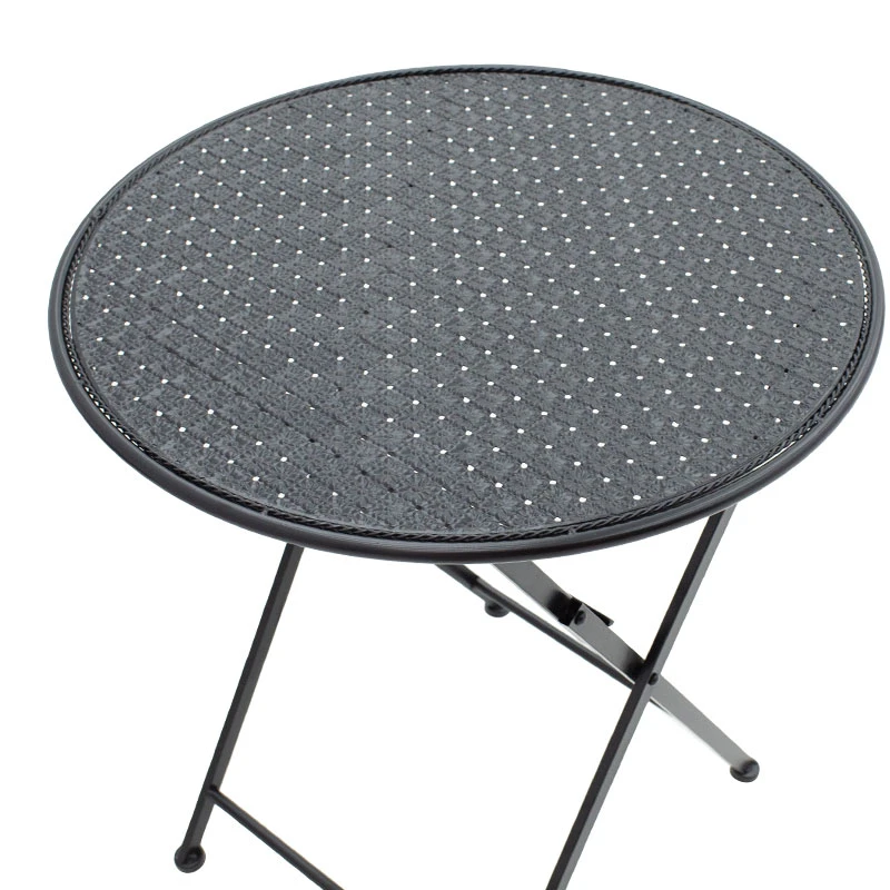 Garden dining set 3pcs Walen pakoworld black metal