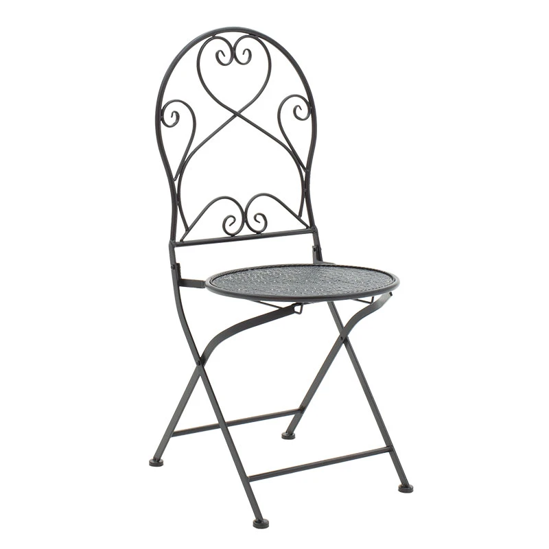Garden dining set 3pcs Walen pakoworld black metal