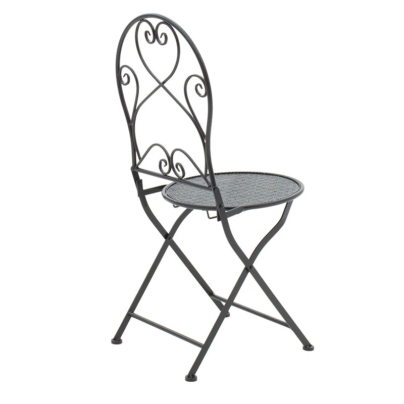 Garden dining set 3pcs Walen pakoworld black metal