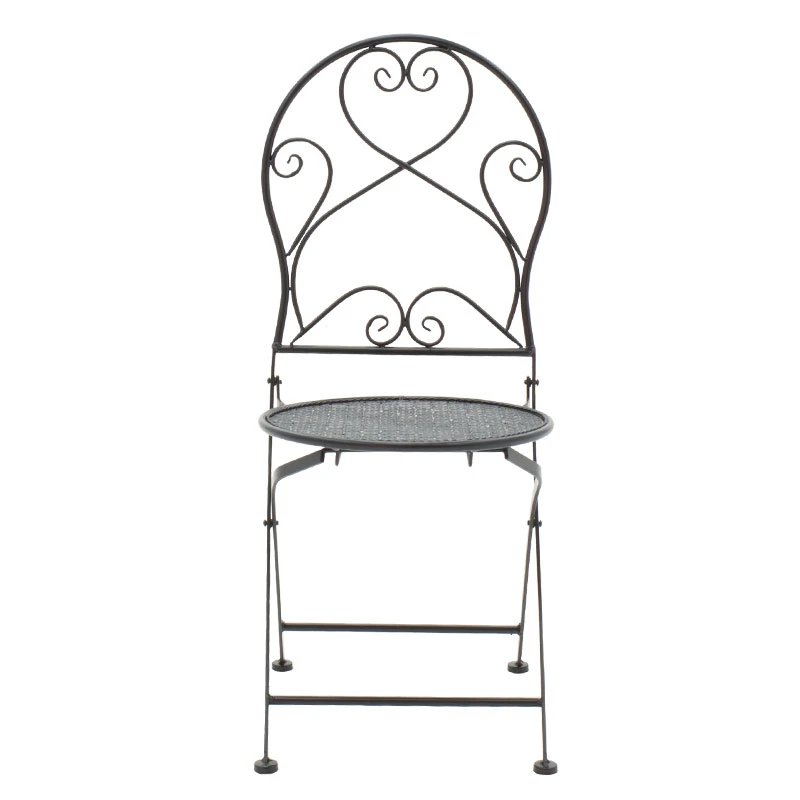 Garden dining set 3pcs Walen pakoworld black metal