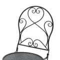 Garden dining set 3pcs Walen pakoworld black metal