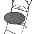 Garden dining set 3pcs Walen pakoworld black metal