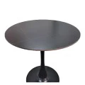 Balou pakoworld table sintered stone in black marble look-black metal base D120x73cm