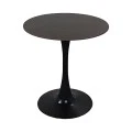Balou pakoworld table sintered stone in black marble look-black metal base D90x73cm