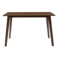 Τραπέζι Benson pakoworld MDF σε καρυδί απόχρωση 120x75x75εκ