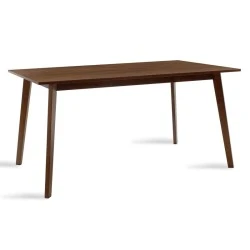 Τραπέζι Benson pakoworld MDF σε καρυδί απόχρωση 150x90x75εκ