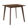 Τραπέζι Benson pakoworld MDF σε καρυδί απόχρωση 80x80x75εκ