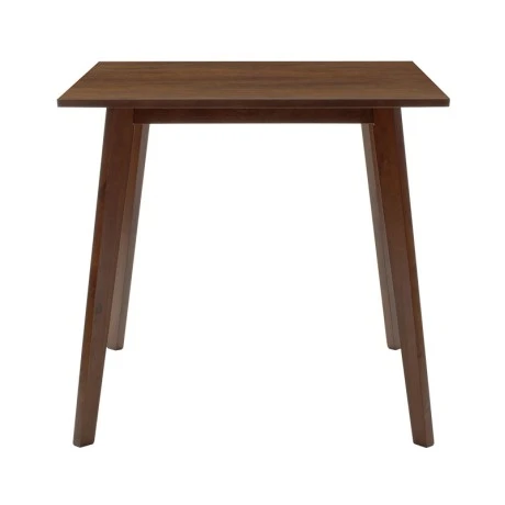Τραπέζι Benson pakoworld MDF σε καρυδί απόχρωση 80x80x75εκ