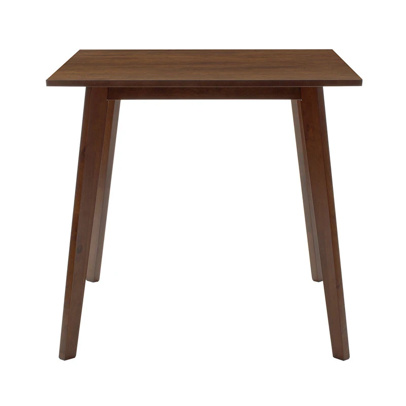 Τραπέζι Benson pakoworld MDF σε καρυδί απόχρωση 80x80x75εκ