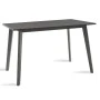 Τραπέζι Benson pakoworld MDF σε rustic grey απόχρωση 120x75x75εκ