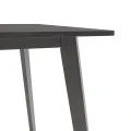 Τραπέζι Benson pakoworld MDF σε rustic grey απόχρωση 120x75x75εκ