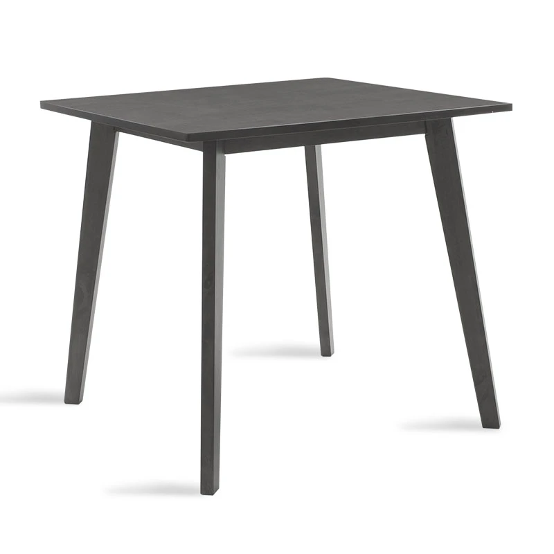 Τραπέζι Benson pakoworld MDF σε rustic grey απόχρωση 80x80x75εκ