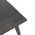 Τραπέζι Benson pakoworld MDF σε rustic grey απόχρωση 80x80x75εκ