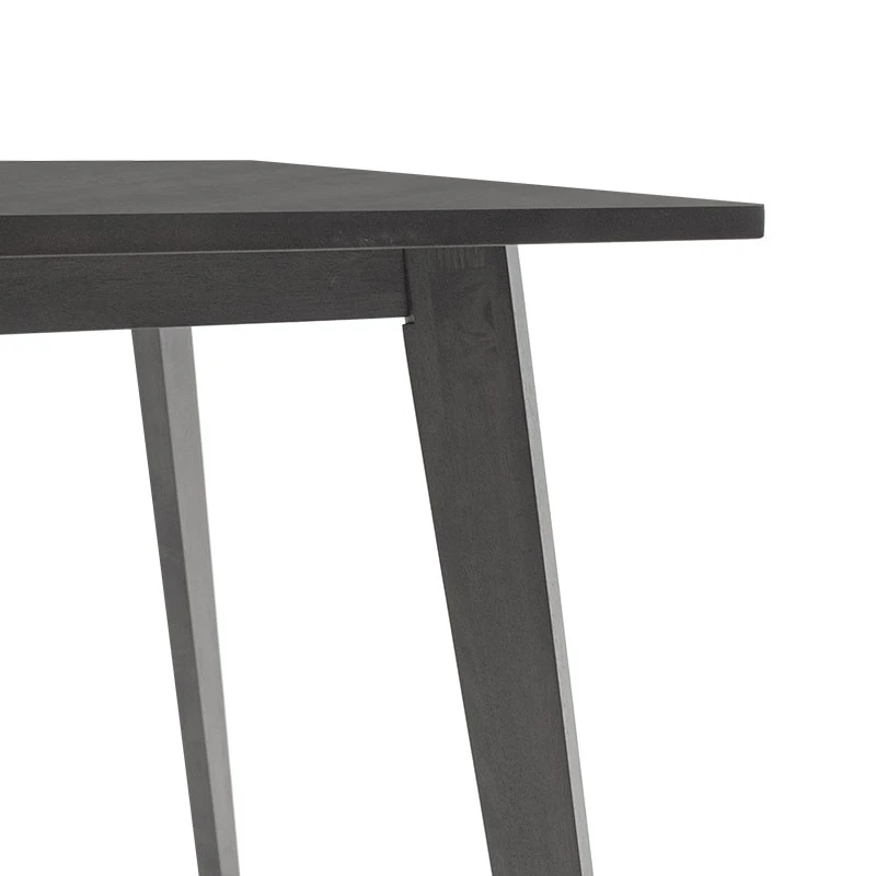 Τραπέζι Benson pakoworld MDF σε rustic grey απόχρωση 80x80x75εκ