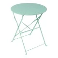 Bistro table pakoworld metal folding in mint color D60x71cm