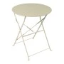 Bistro table pakoworld metal folding in champagne color D60x71cm
