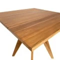 Cadrada table pakoworld teak wood in natural shade 80x80x76cm