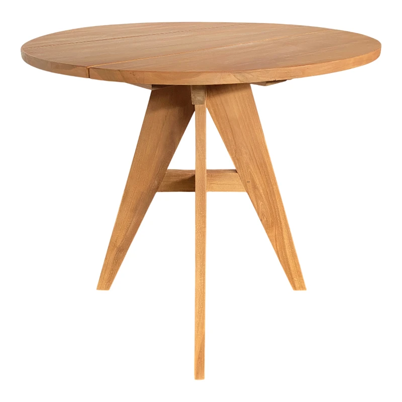 Cadrada table pakoworld teak wood in natural shade D80x76cm