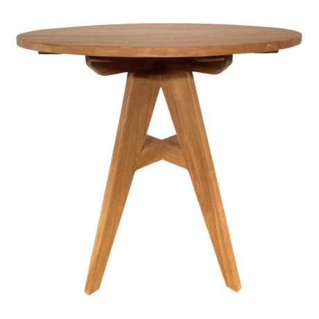 Cadrada table pakoworld teak wood in natural shade D80x76cm