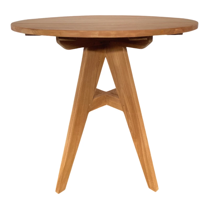 Cadrada table pakoworld teak wood in natural shade D80x76cm
