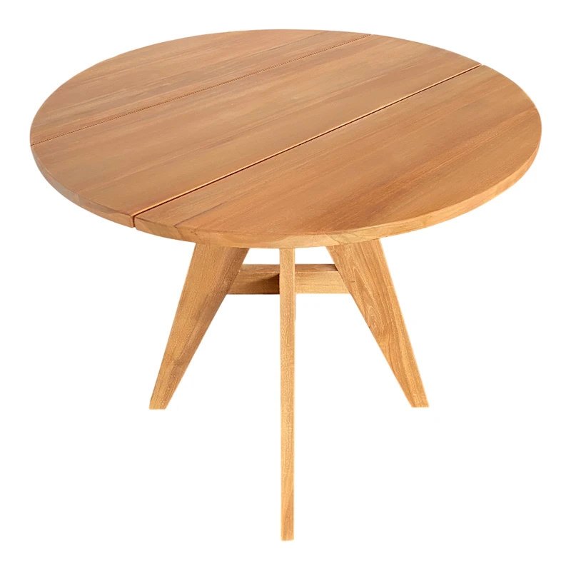 Cadrada table pakoworld teak wood in natural shade D80x76cm