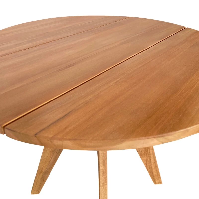 Cadrada table pakoworld teak wood in natural shade D80x76cm