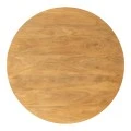 Charmy table pakoworld solid mango wood in natural shade D130x76cm