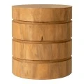 Charmy table pakoworld solid mango wood in natural shade D130x76cm
