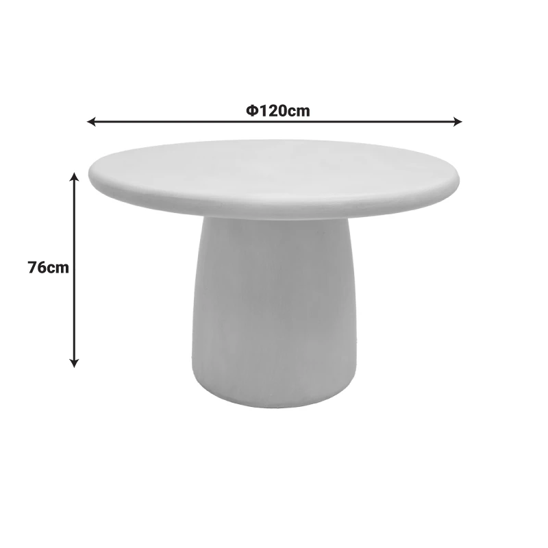 Cocedo pakoworld MGO cream table D120x76cm
